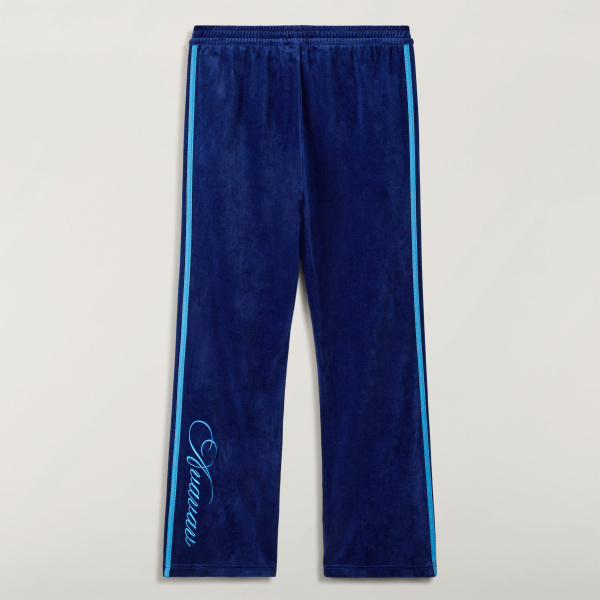 adidas Originals by Avavav velvet track pants blue