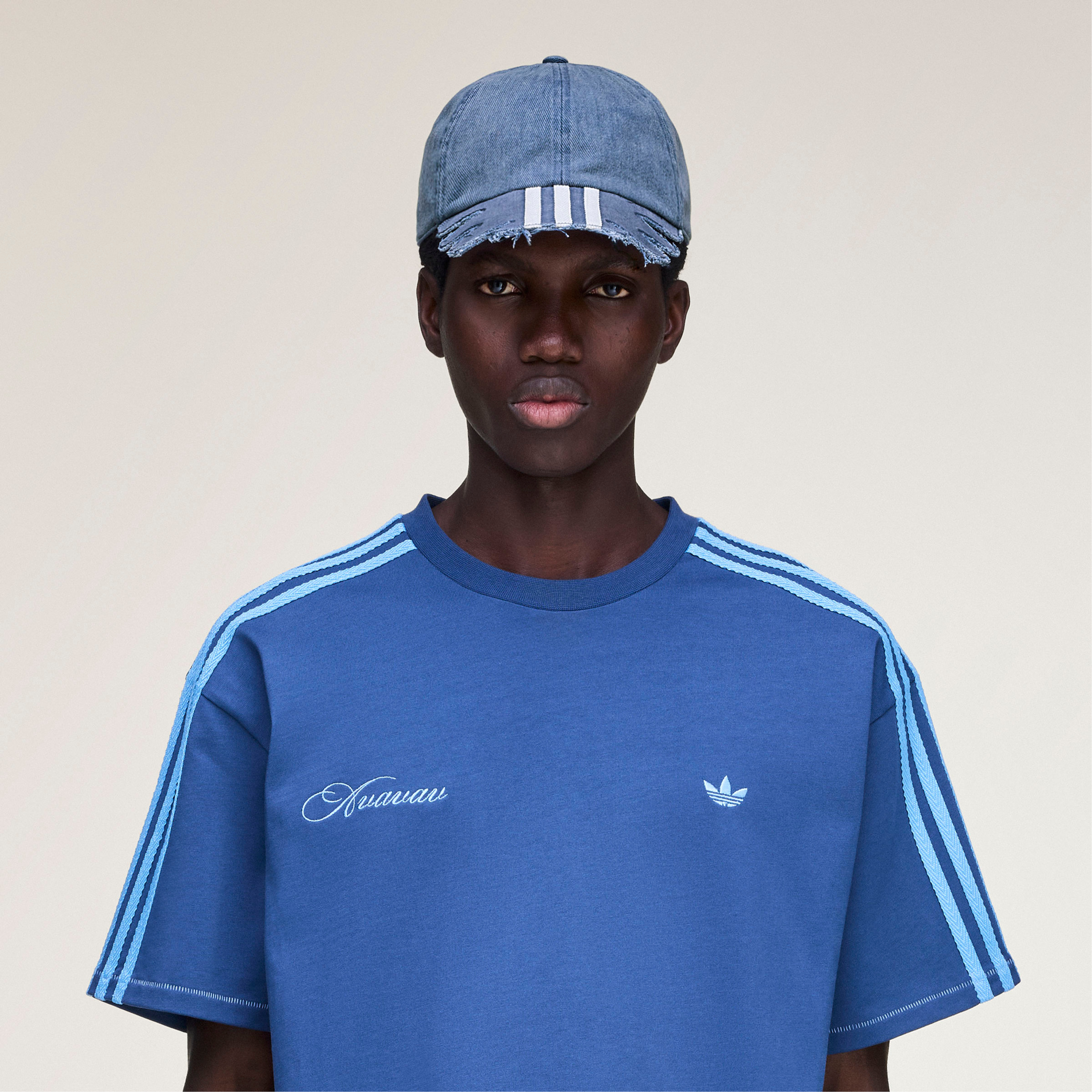 adidas Originals by Avavav slashed cap blue