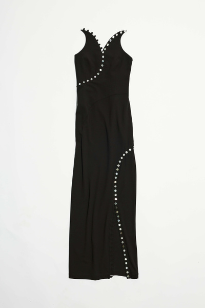 Avavav Blocked maxi dress black