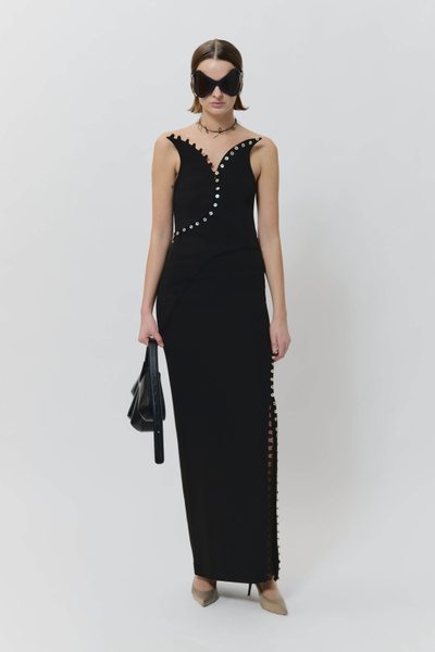 Avavav Blocked maxi dress black