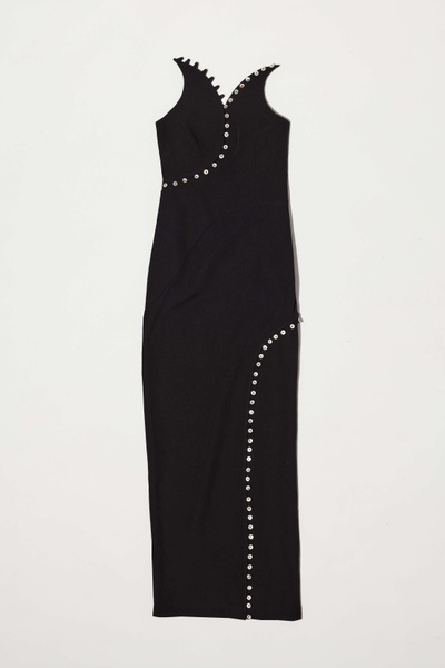Avavav Blocked maxi dress black