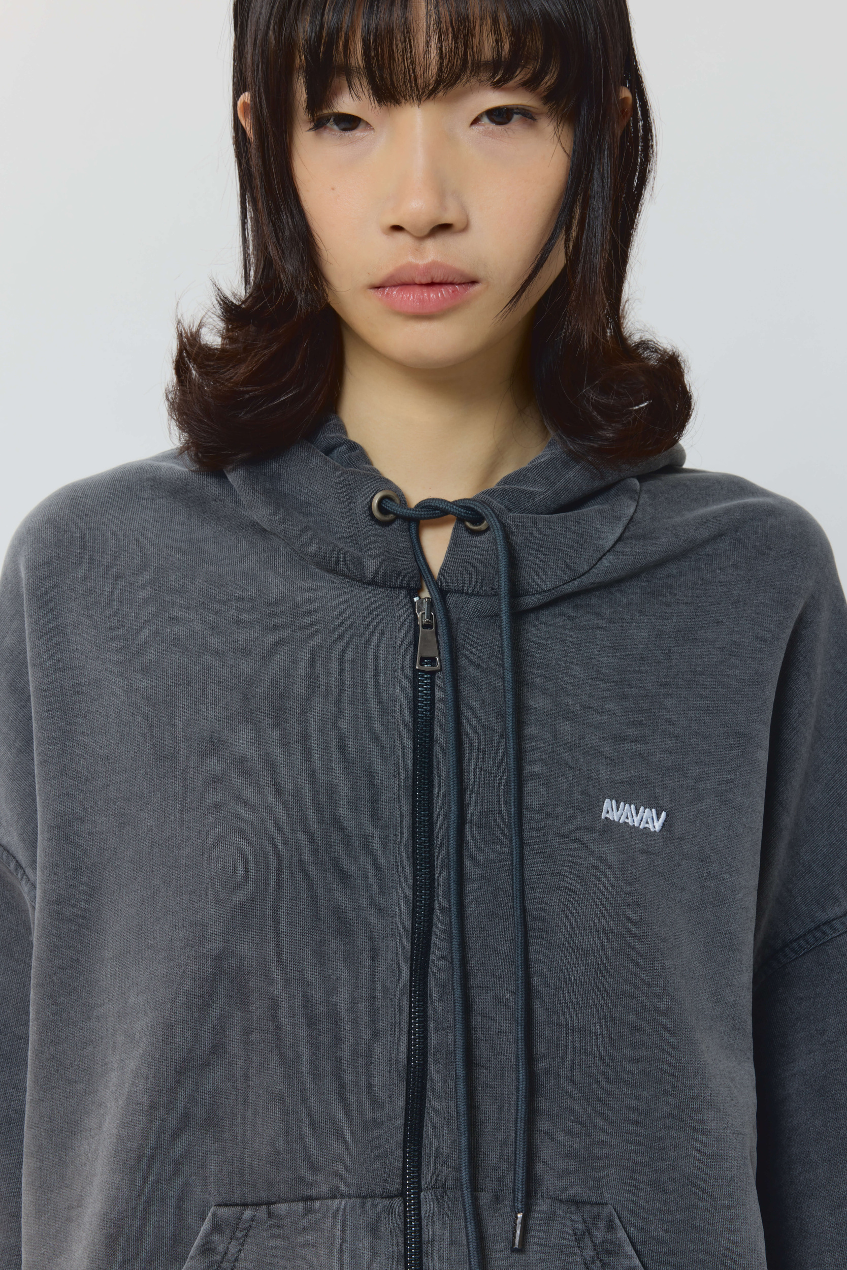 AVAVAV Button Up Hoodie Blue – Groovin Store