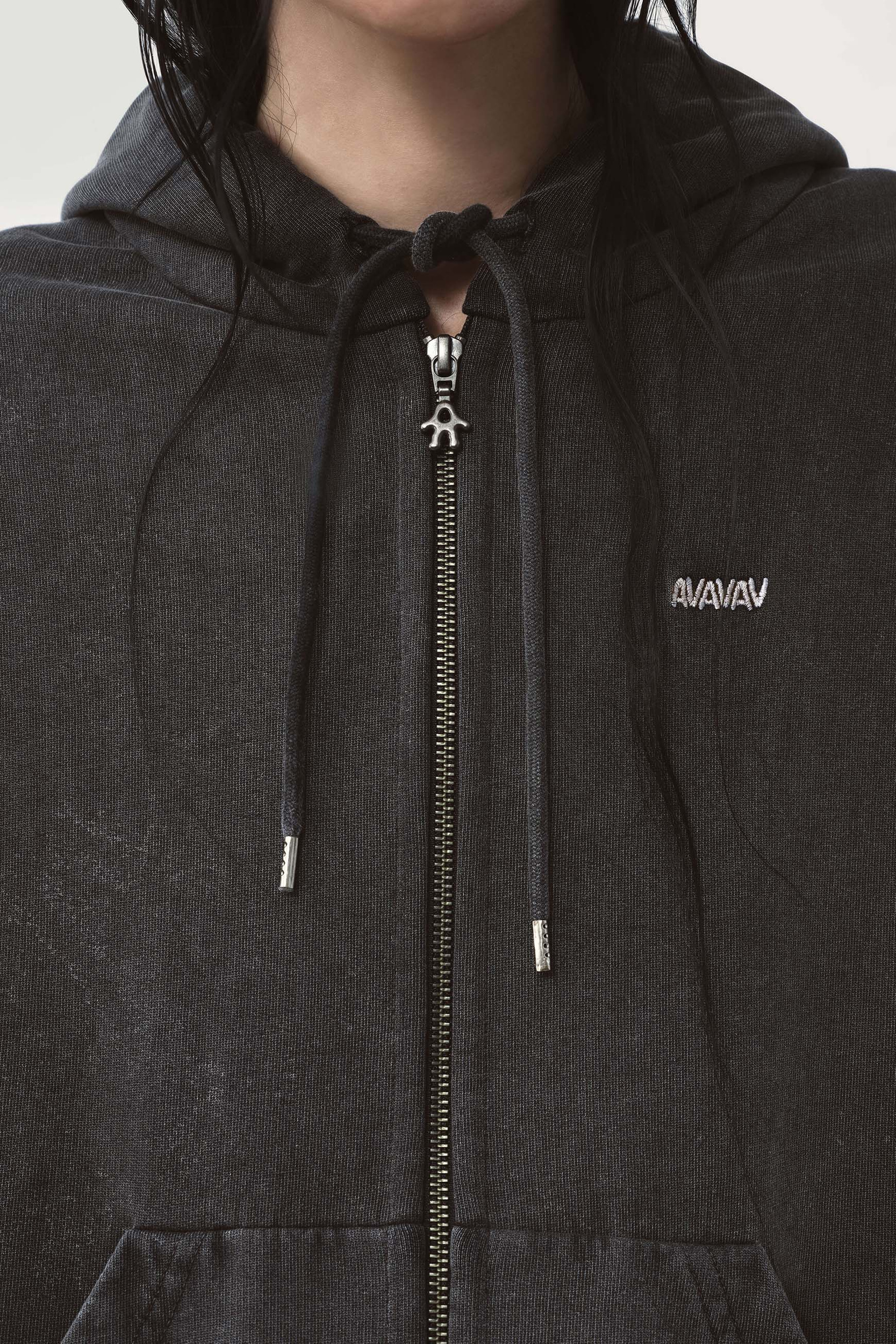 新品 adidas by Avavav SHOULDERLESS HOODIE adidas Shoulderless Hoodie x Avavav | Charcoal | SVD USA