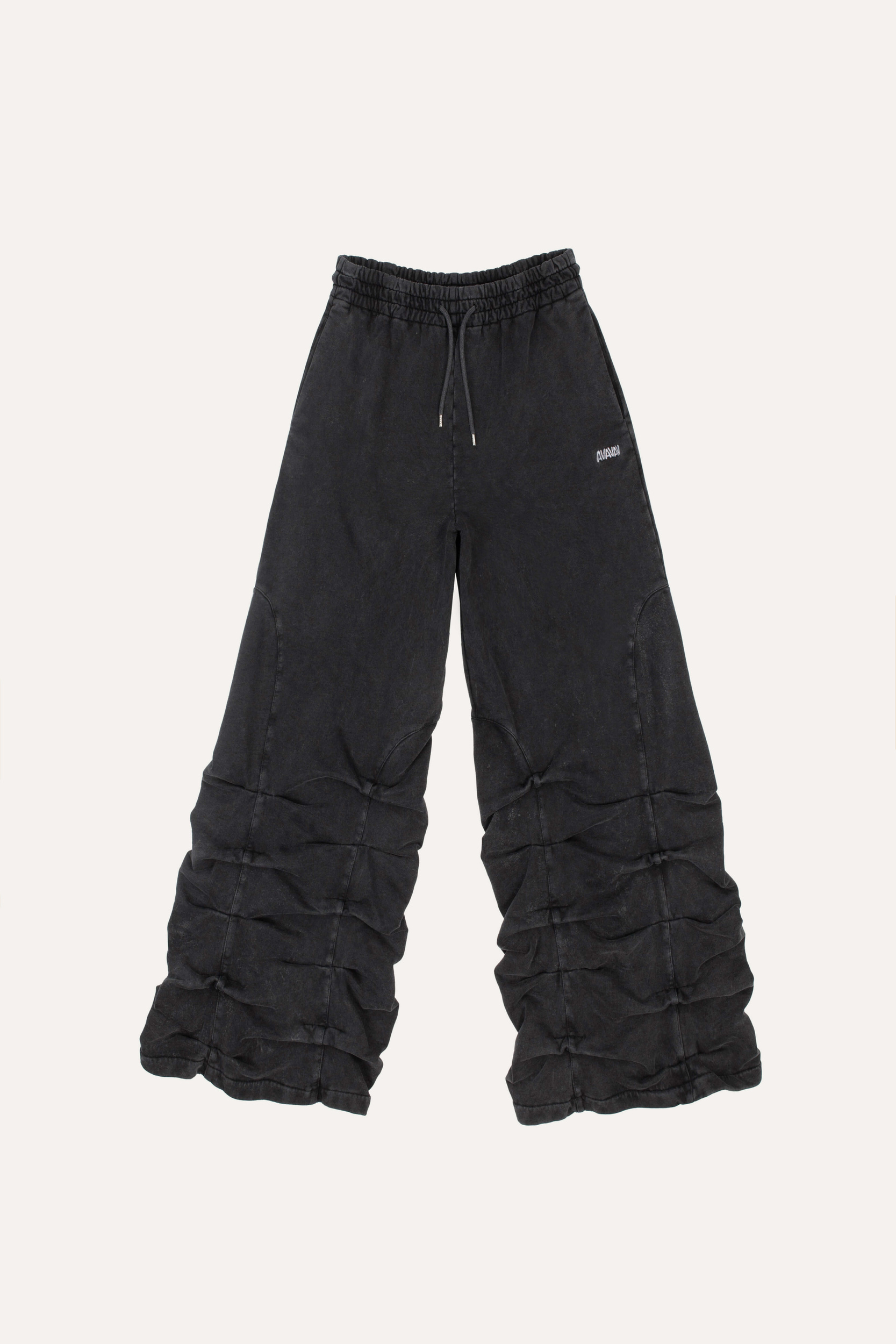 Avavav FW25 smocked track pants black