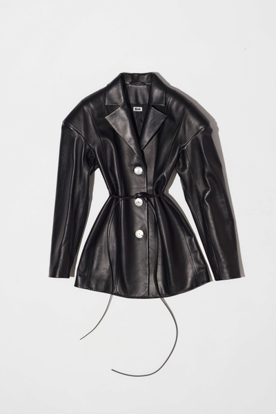 Avavav Belted leather blazer