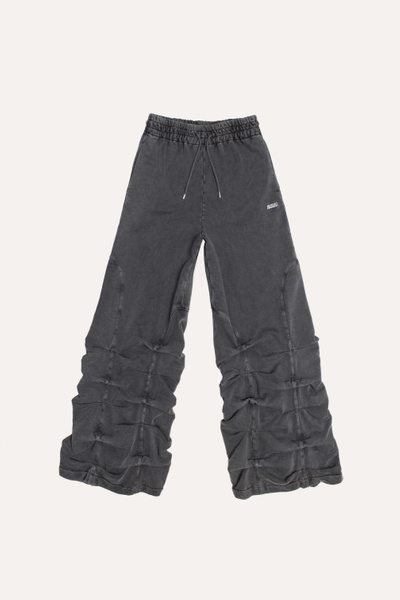 Avavav FW25 smocked track pants black | AVAVAV