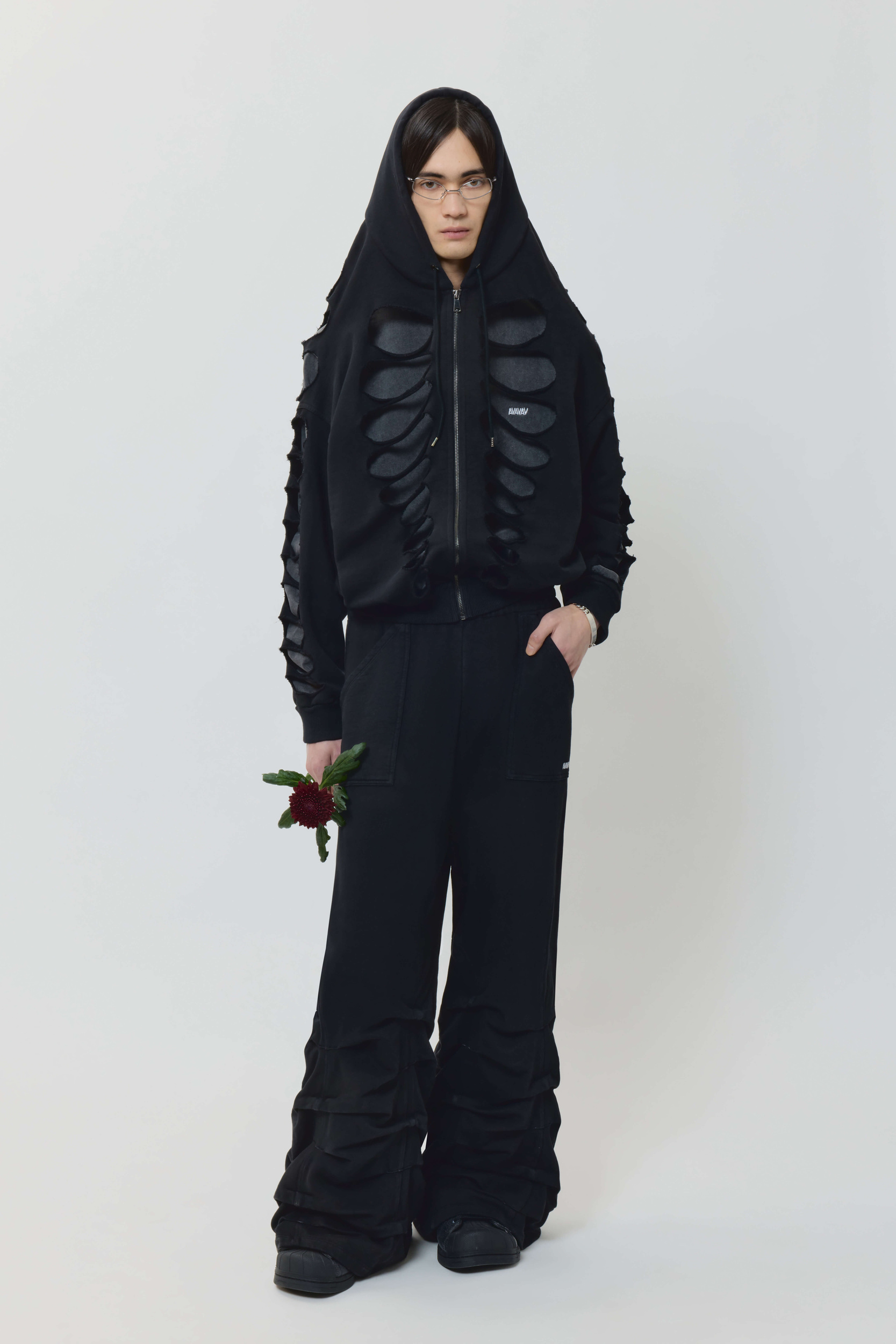 Smock detailed sweatpants
