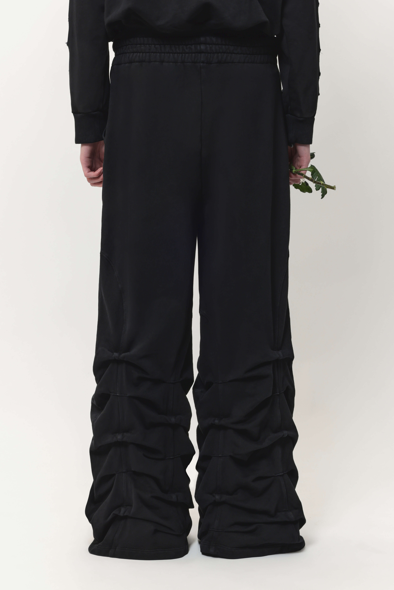 Smock detailed sweatpants