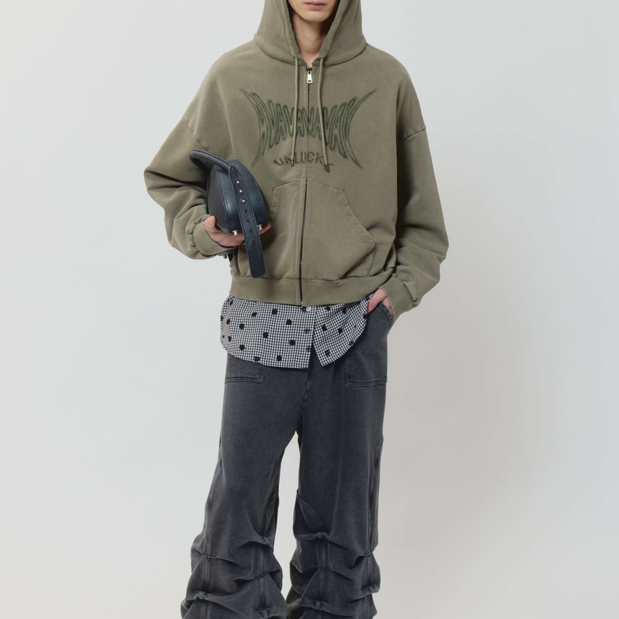 Smock detailed sweatpants