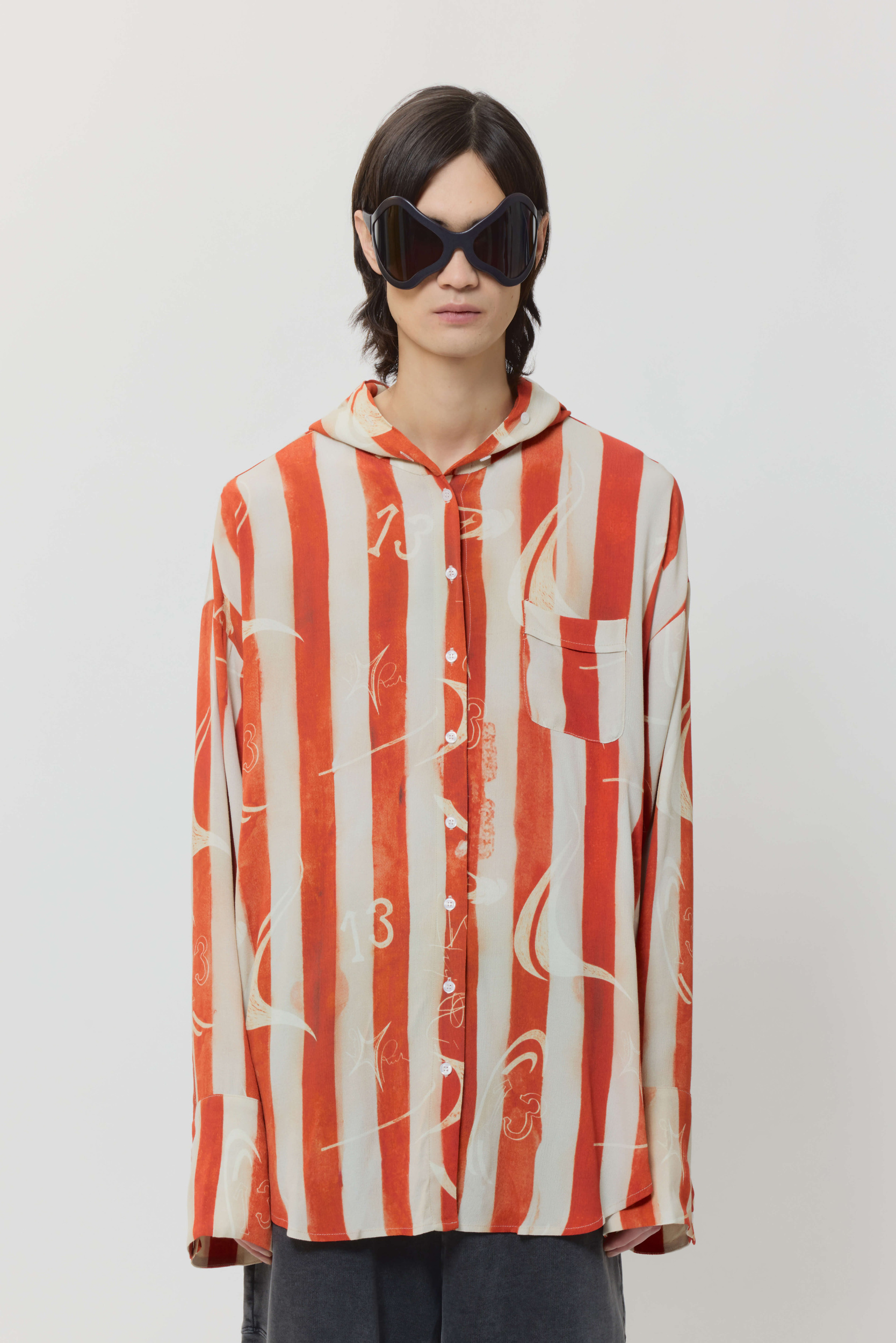 コ*ロ様 25SS AVAVAVアヴァヴァヴ　Button Up Hoodie Hooded button-up shirt