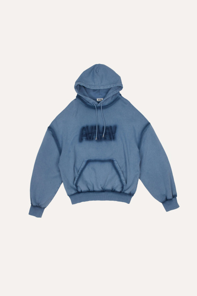 Shoulderless logo hoodie