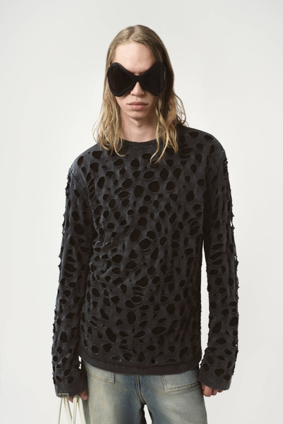 Distressed longsleeve t-shirt