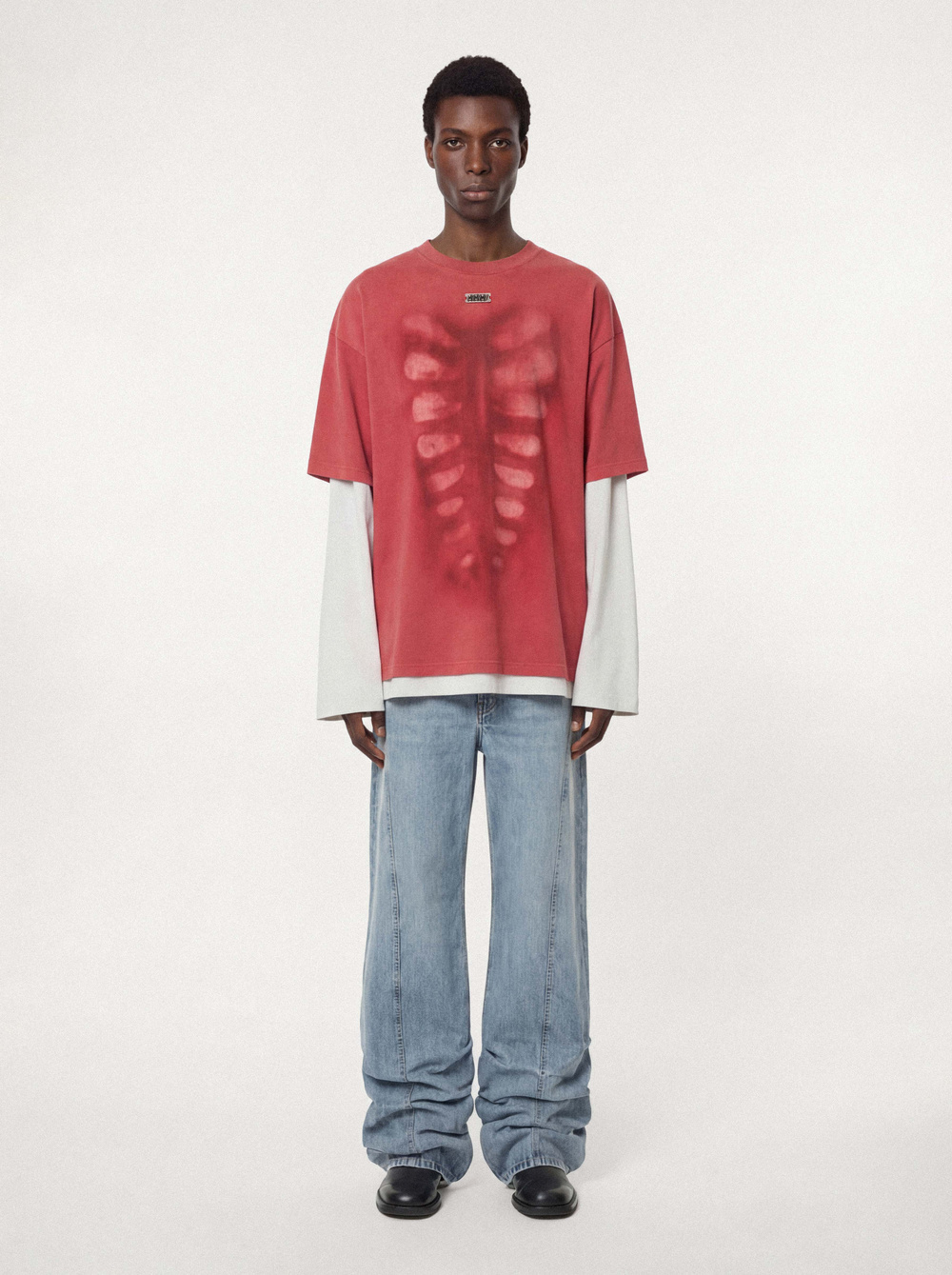 トップス avavav Printed t-shirt x-ray red NUBIAN Printed t-shirt x-ray red | AVAVAV